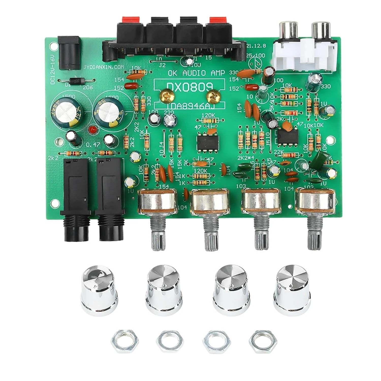 40W*2 Digital Sound Amplifier Board TDA8944/TDA8946 40W+40W 2.0 Channel Audio AMP Module Home Theater Amplifiers(with knob)