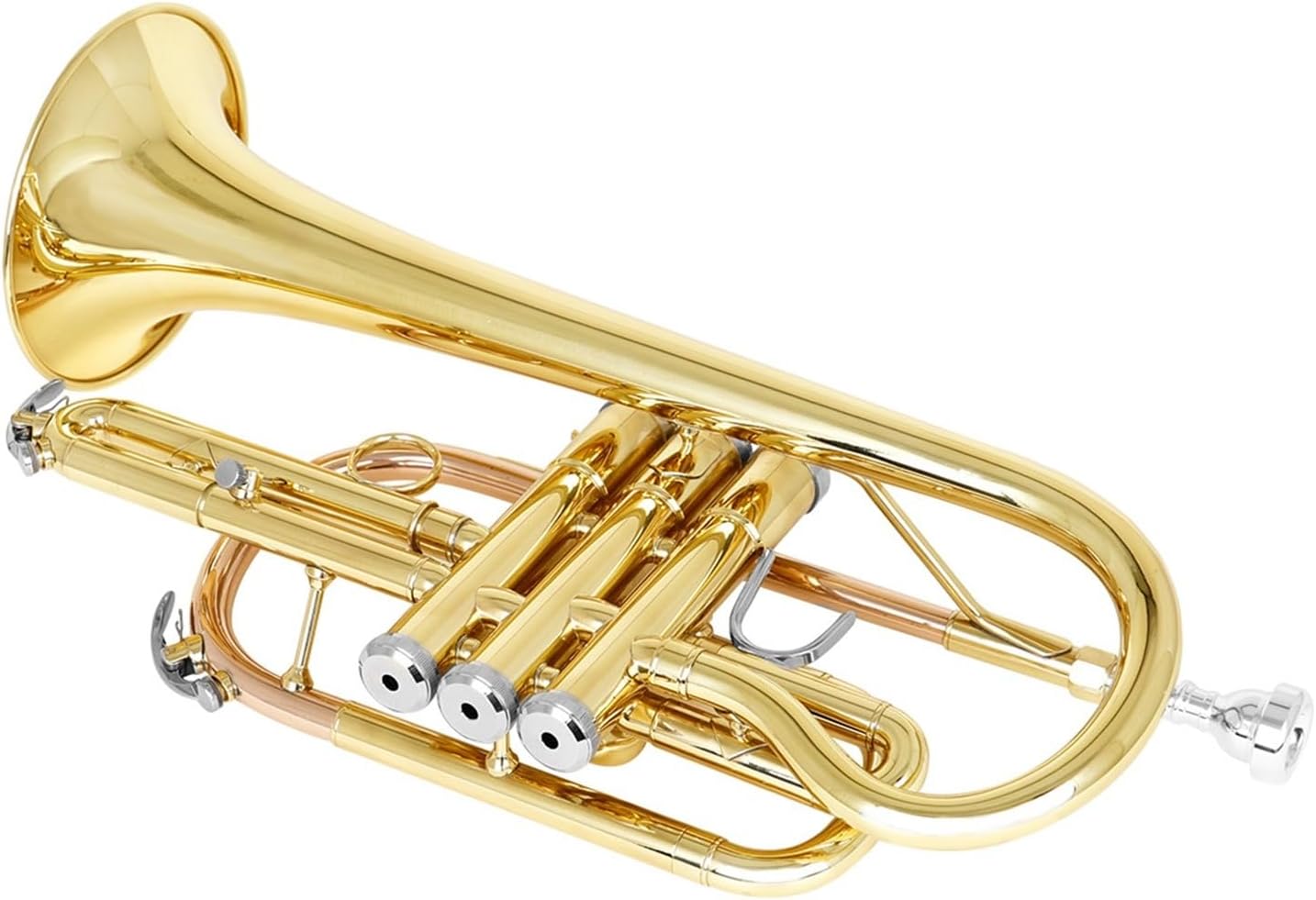 Professional Brass Cornet B Flat Mini Trumpet Musical Instrument