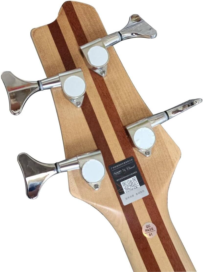 4 String Electric Bass Guitar,Full Size P Bass Beginner Kit with Active Passive Humbucker Pickup,Solid Rosewood Body for Kids,Boy and Girl with Gigbag