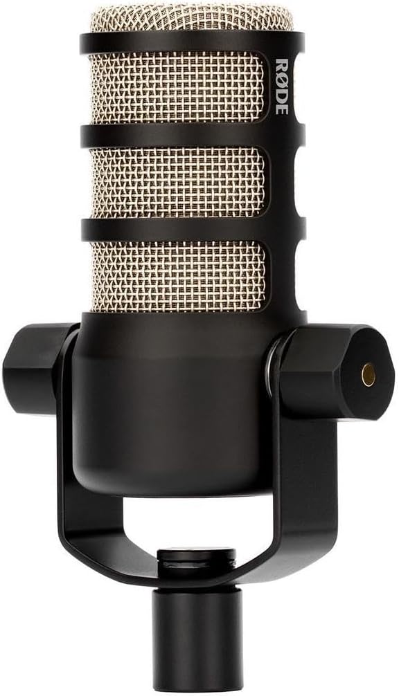 Rode PodMic Dynamic Podcasting Microphone, Bundle with Turnstile Audio TAPH100 Studio Monitor Headphones, H&A Tabletop Microphone Stand, Value Series 15' XLR M to F Mic Cable