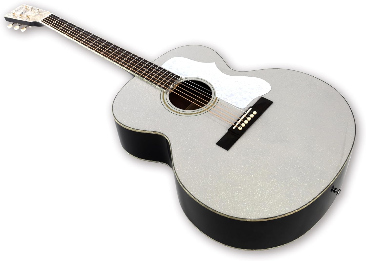 TARIO 42'' Acoustic Antique Jumbo Guitar Solid Spruce Top Mahogany Back and Sides Okoume Neck