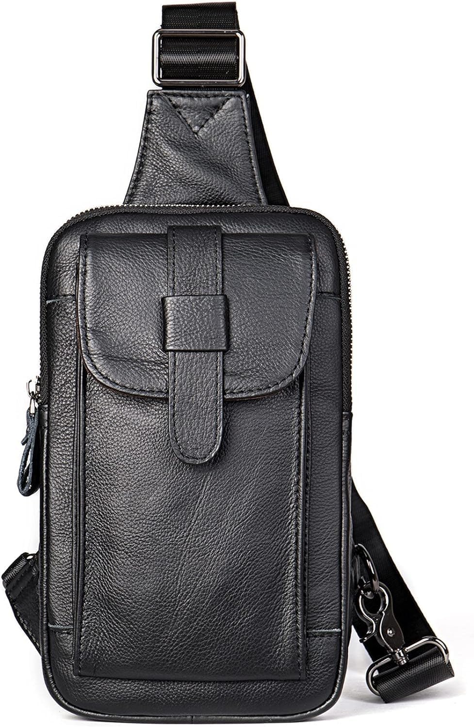 Anti Theft Sling Chest Bag Leather Shoulder Backpack Travel Daypack For Outdoor Sports Crossbody bag