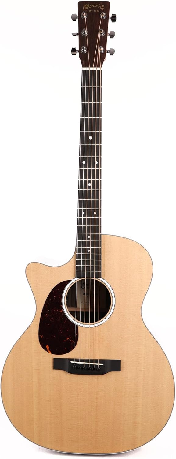 Martin GPC-13E Ziricote Road Series Left-Handed Acoustic-Electric Guitar, Natural w/Soft Case