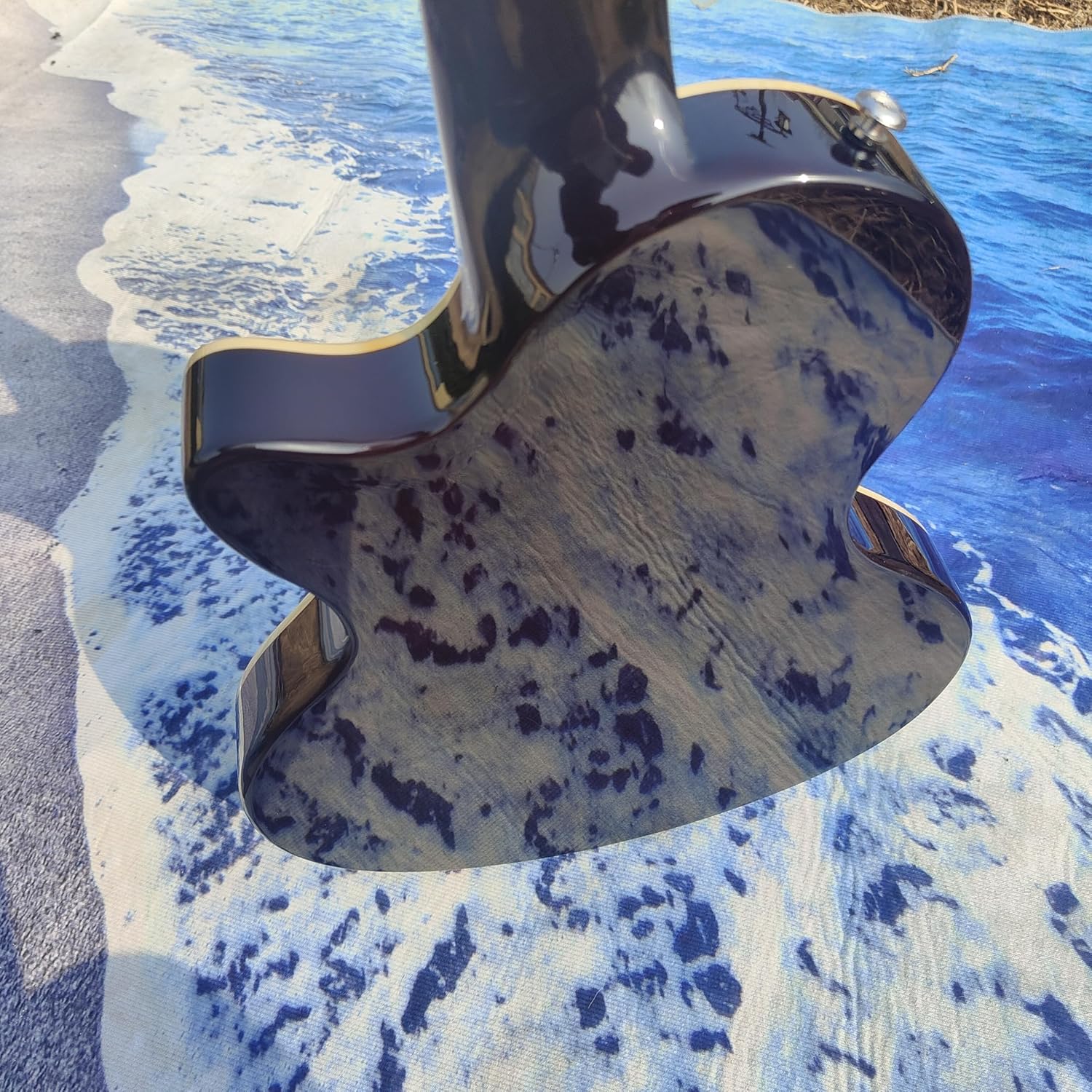 Electric Guitar, Semi-Hollow Body, Flamed Maple Top，12-string