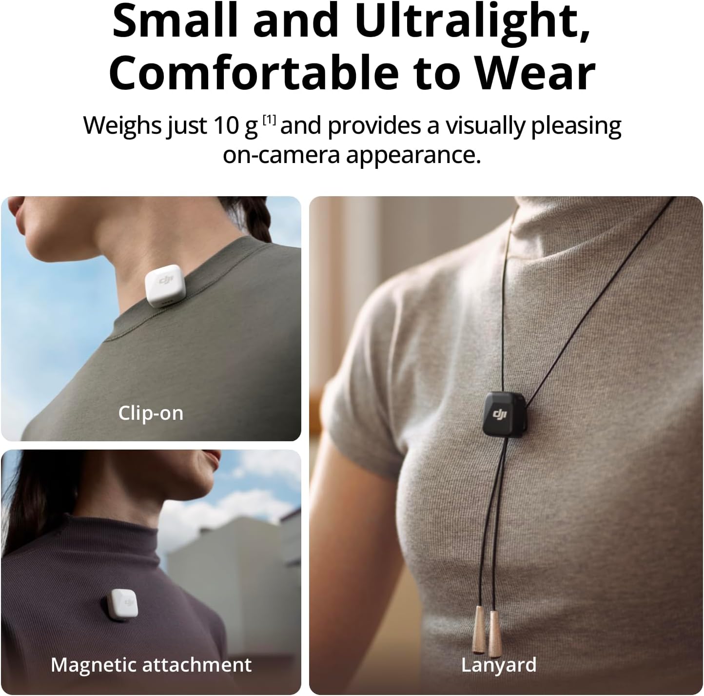 DJI Mic Mini (2 TX + 1 RX), Detail-Rich Audio, Wireless Lavalier Microphone for Camera/Android, 2-Person Vlog, Team Production