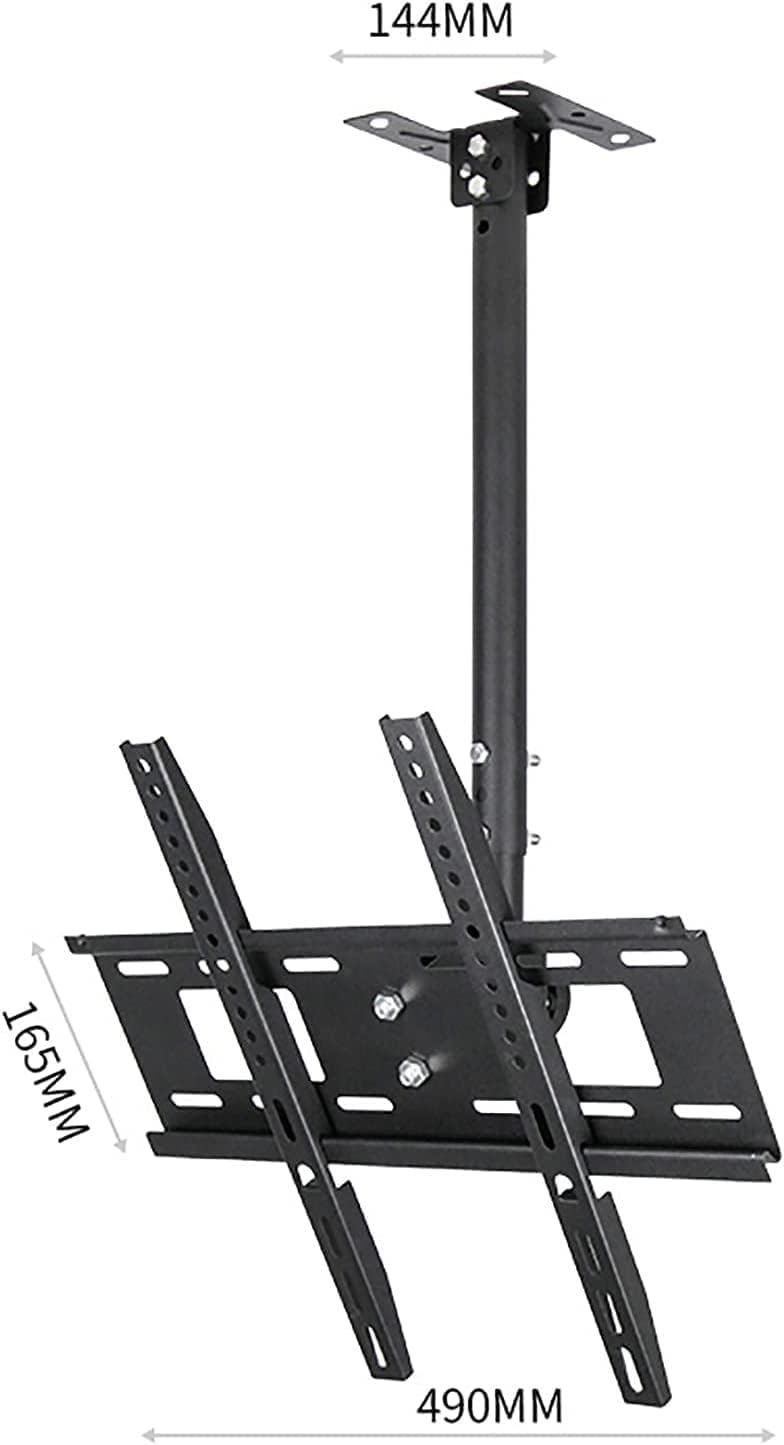 Floating TV Stand, Multifunction TV Wall Mount Ceiling TV Mount, Adjustable Wall Ceiling TV Bracket, Telescopic Height Adjustment, for 26-60 Inch Flat and Curved TVs Up T