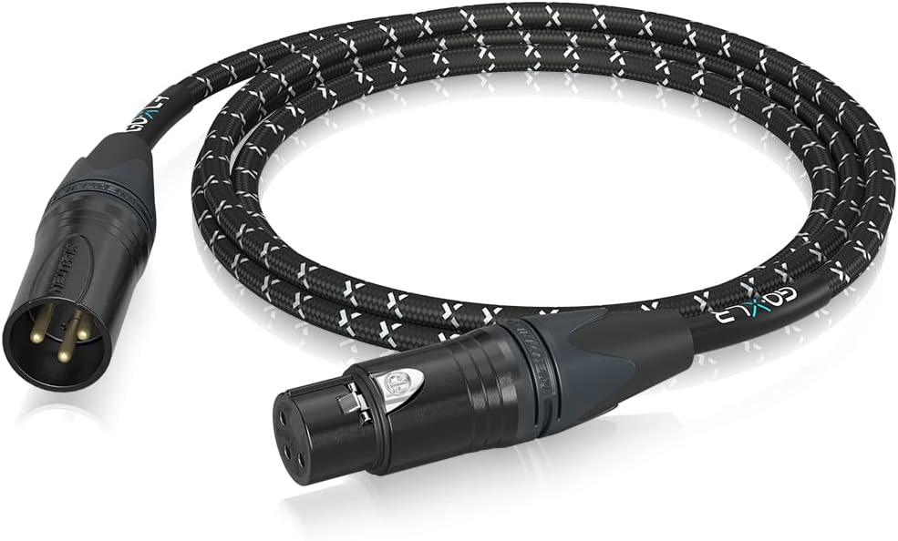 TC-Helicon GoXLR MIC-WH Dynamic Broadcast Microphone - White and TC-Helicon GoXLR MIC Cable Oxygen-Free 3.0 m (10 ft) Microphone Cable with XLR Connectors Bundle