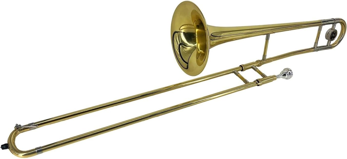 Alto Trombone Brass Gold Lacquer B Flat Musical Instrument