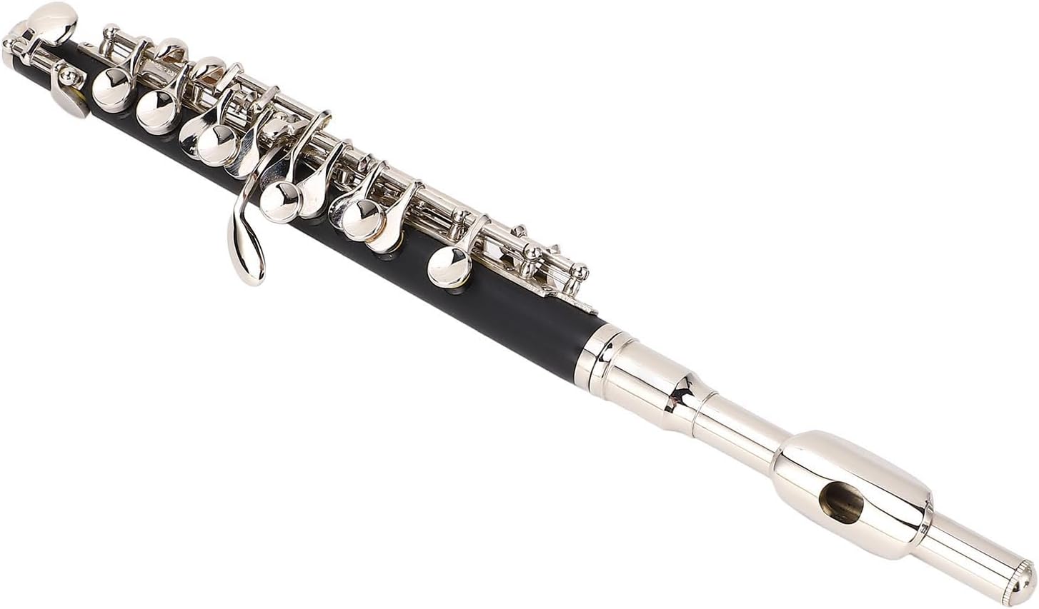 Aramox C Piccolo Flute Instrument with CNC Processed Bladder Holes, Easy to Play for Beginners, Suitable for the Note Test, Musical Initiation
