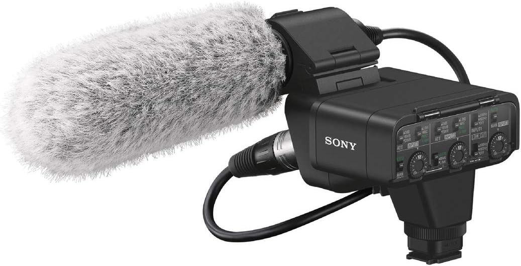 Sony XLR-K3M Digital XLR Audio Adapter Kit with Shotgun Microphone – for Alpha Cameras with Multi Interface Shoe – Pro Sound Quality