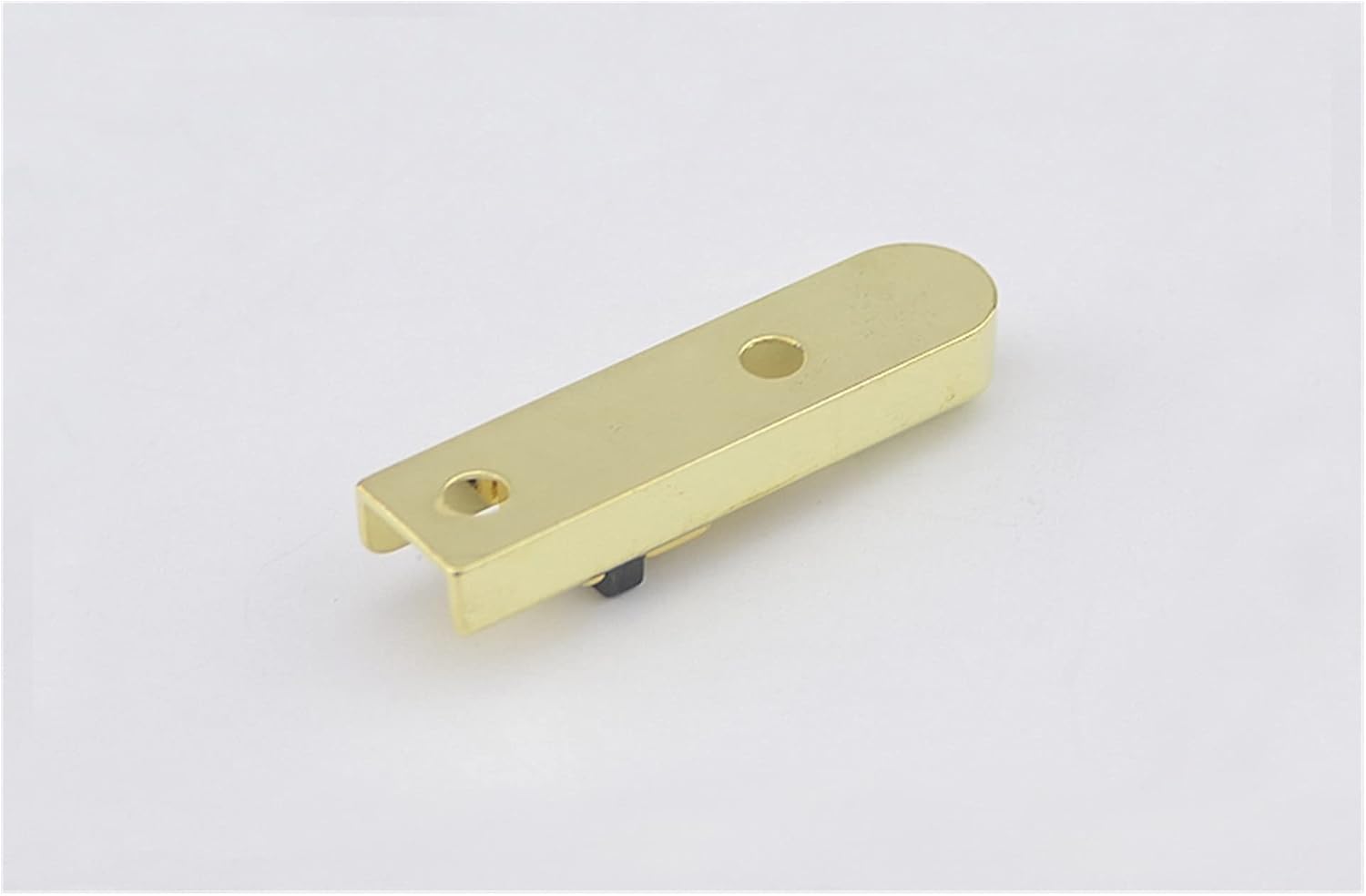 Guitar Bridge System Set 1 Set (4 Pieces) Single-String Bass Bridge with Lock Down for 4 Strings Electric Bass (Gold)