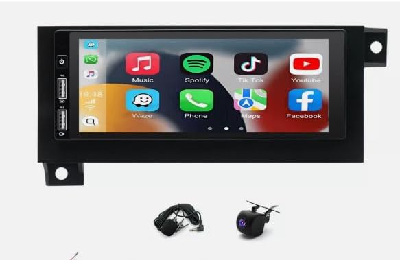 Upgrade Car Stereo Radio Compatible for Jeep Wrangler 1997-2002,for Dodge Ram 1500 2500 3500 6.86inch Touchscreen Car Audio Receiver with Carplay Android Auto,WiFi,FM,SWC,AUX-in+Backup Camera - 4+64G