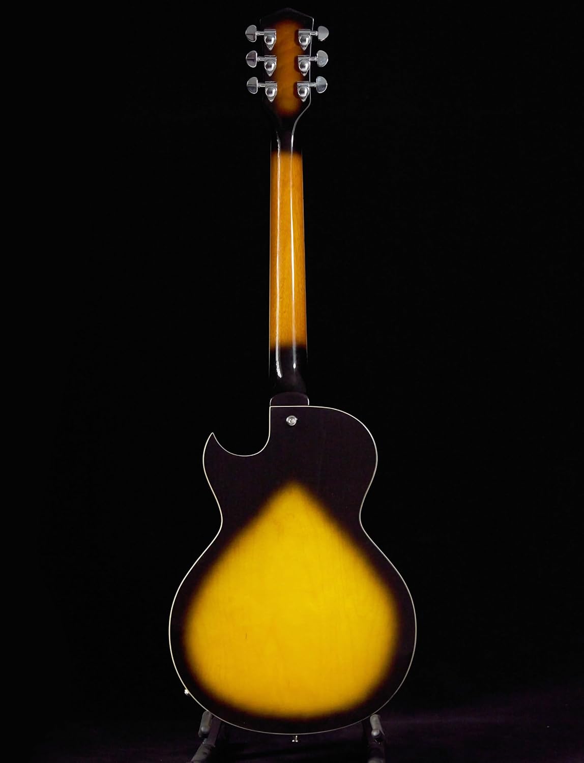 Semi-Hollow Body Electric Guitar,Jazz Guitar with Diamond Holes,Maple Body,Mahogany Neck,Rosewood Fingerboard,6-String Full Size Semi-Hollow Body Electric Guitar.