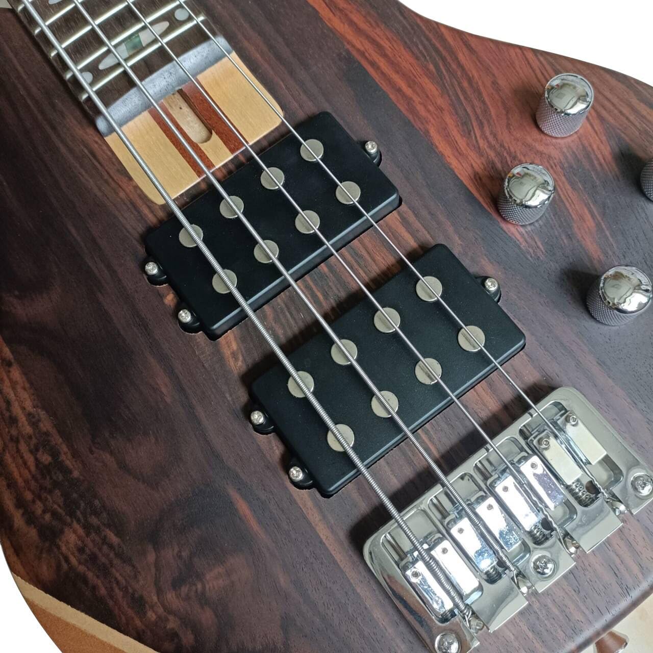 4 String Electric Bass Guitar,Full Size P Bass Beginner Kit with Active Passive Humbucker Pickup,Solid Rosewood Body for Kids,Boy and Girl with Gigbag