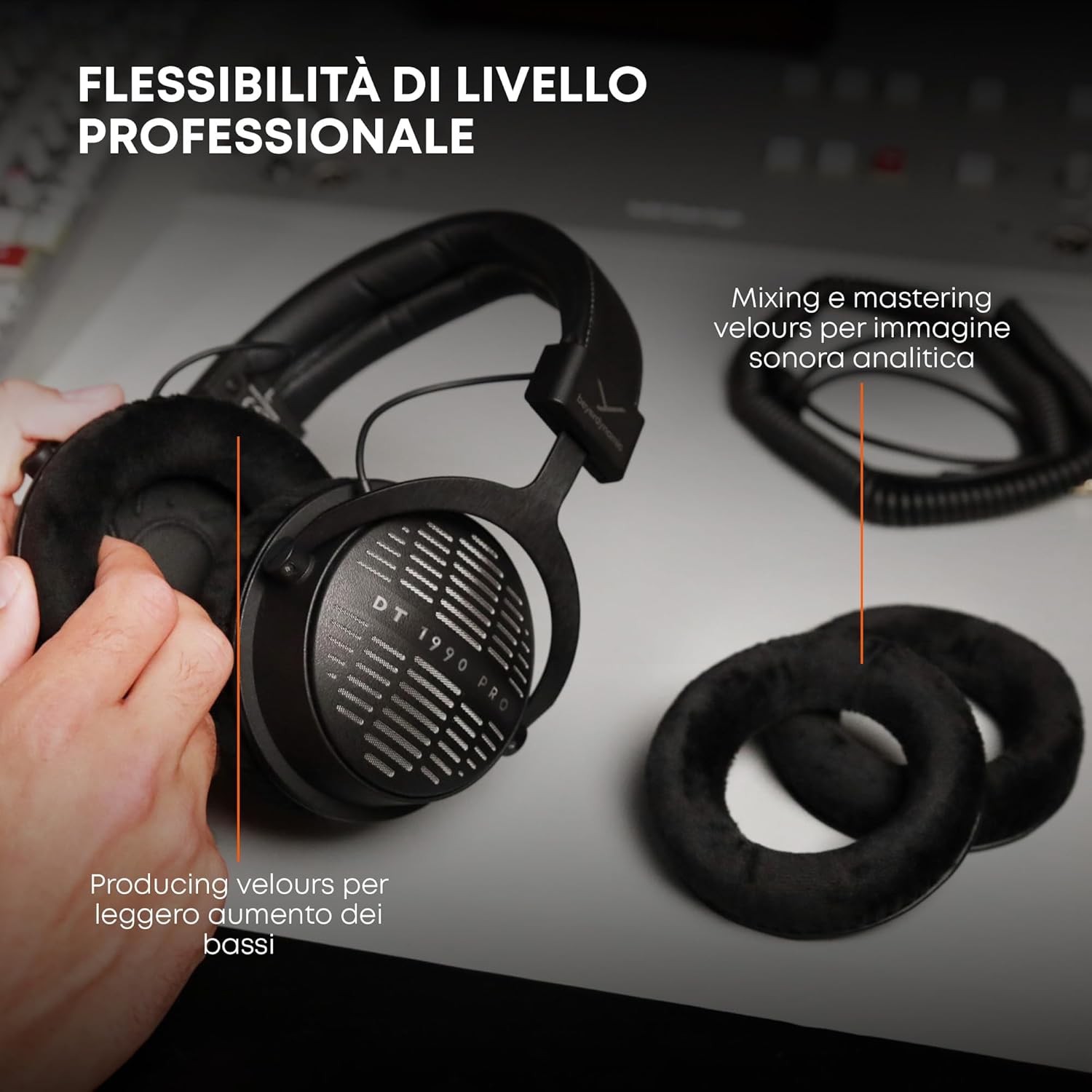 beyerdynamic DT 1990 PRO MKII Premium Tesla Studio Headphones for Mixing, Mastering and Editing (Open)