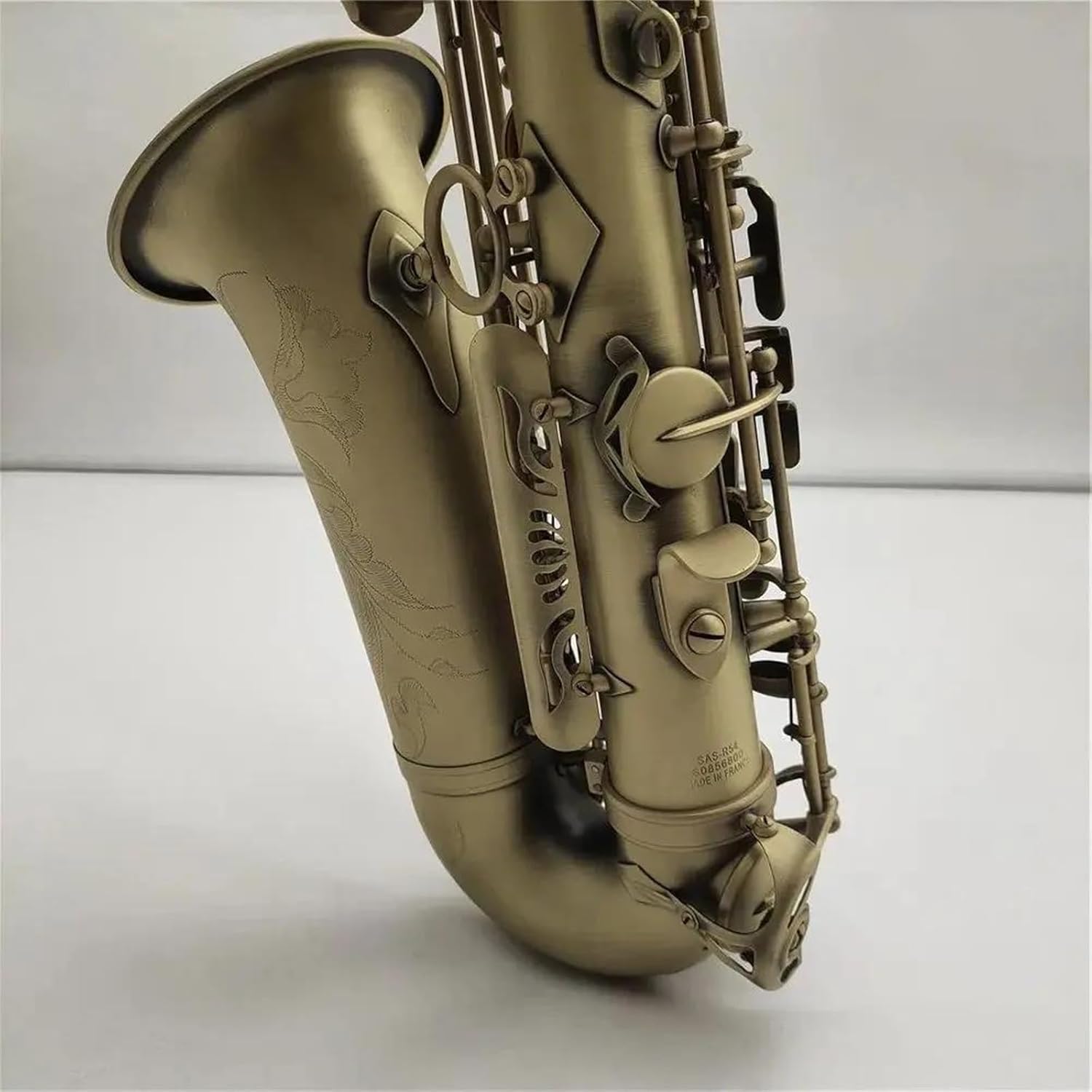 Woodwind Instruments Alto Saxophone Antique Copper Plated E-flat With Mouthpiece Reed Neck (Color : Red Brown)