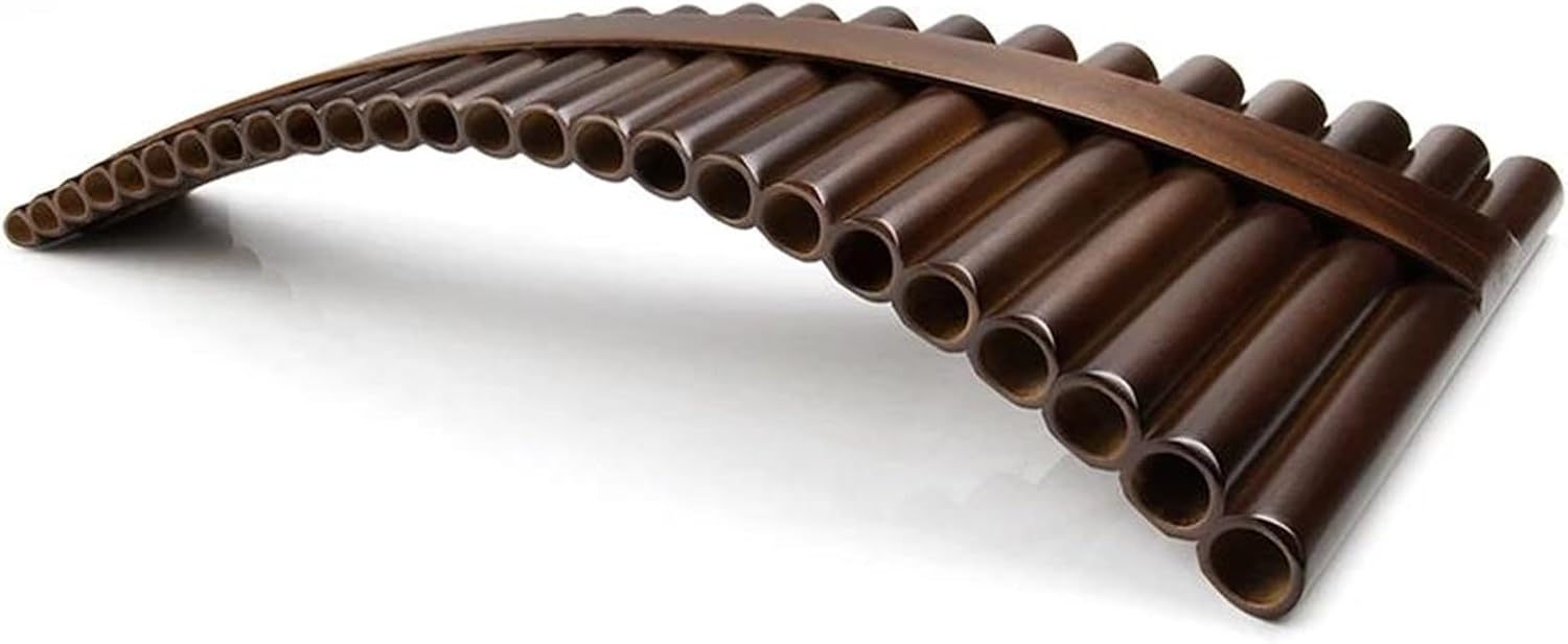Handmade Made Pan Flute Right Hand Pan Pipes Traditional Woodwind Musical Instrument G Key 25 Pipes