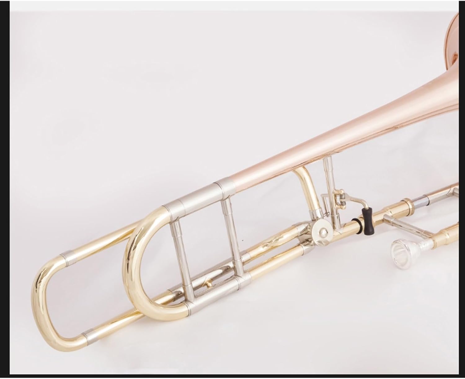 Professionals euphonium Alto Trombone B Flat White Copper Pull Tube Phosphor Copper Beginner Performance(Phosphor copper)