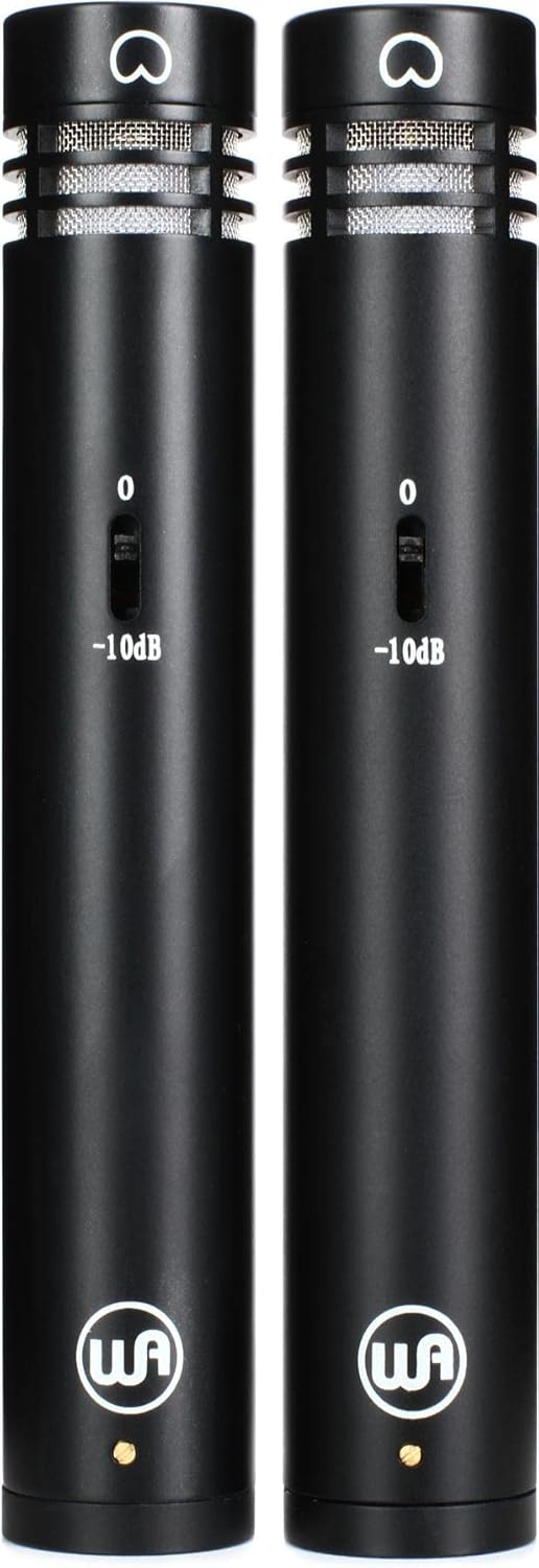Warm Audio WA-84 Stereo Pair - Black, XLR Microphone, Condenser
