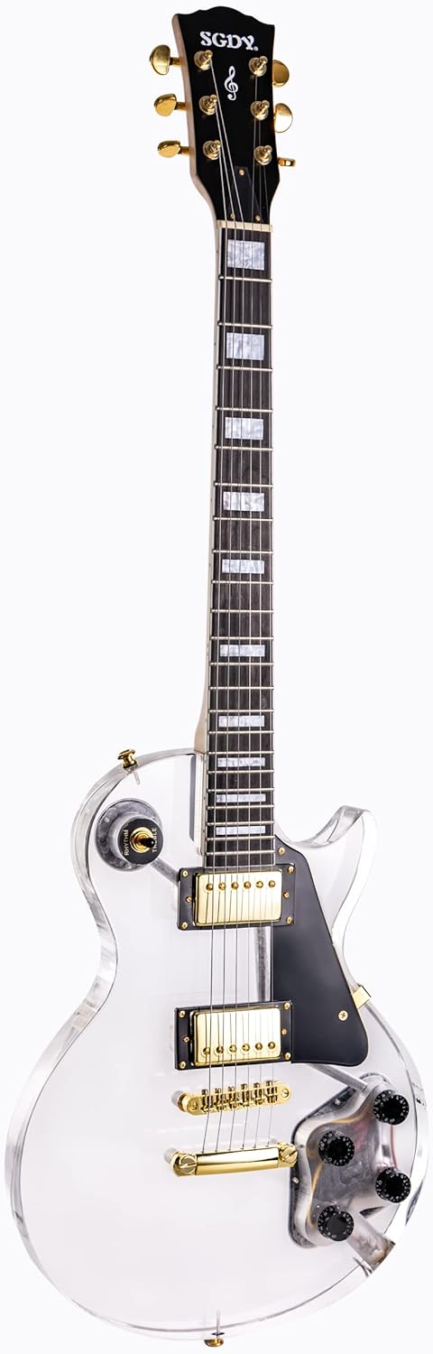 Electric Guitar,Maple Neck Rosewood Fingerboard,Organic Glass Body,6 Strings Righthand,Personalized Guitar！