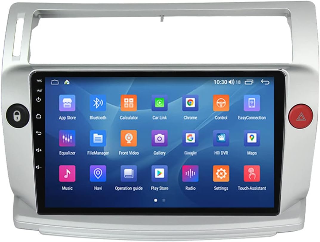 Double Din Car Stereo, 9 Inch Touch Screen Car Radio with Bluetooth and Backup Camera, AM/FM Audio Receiver Multimedia Video Player for Citroen C4 C-Triomphe C-Quatre 2004-2014