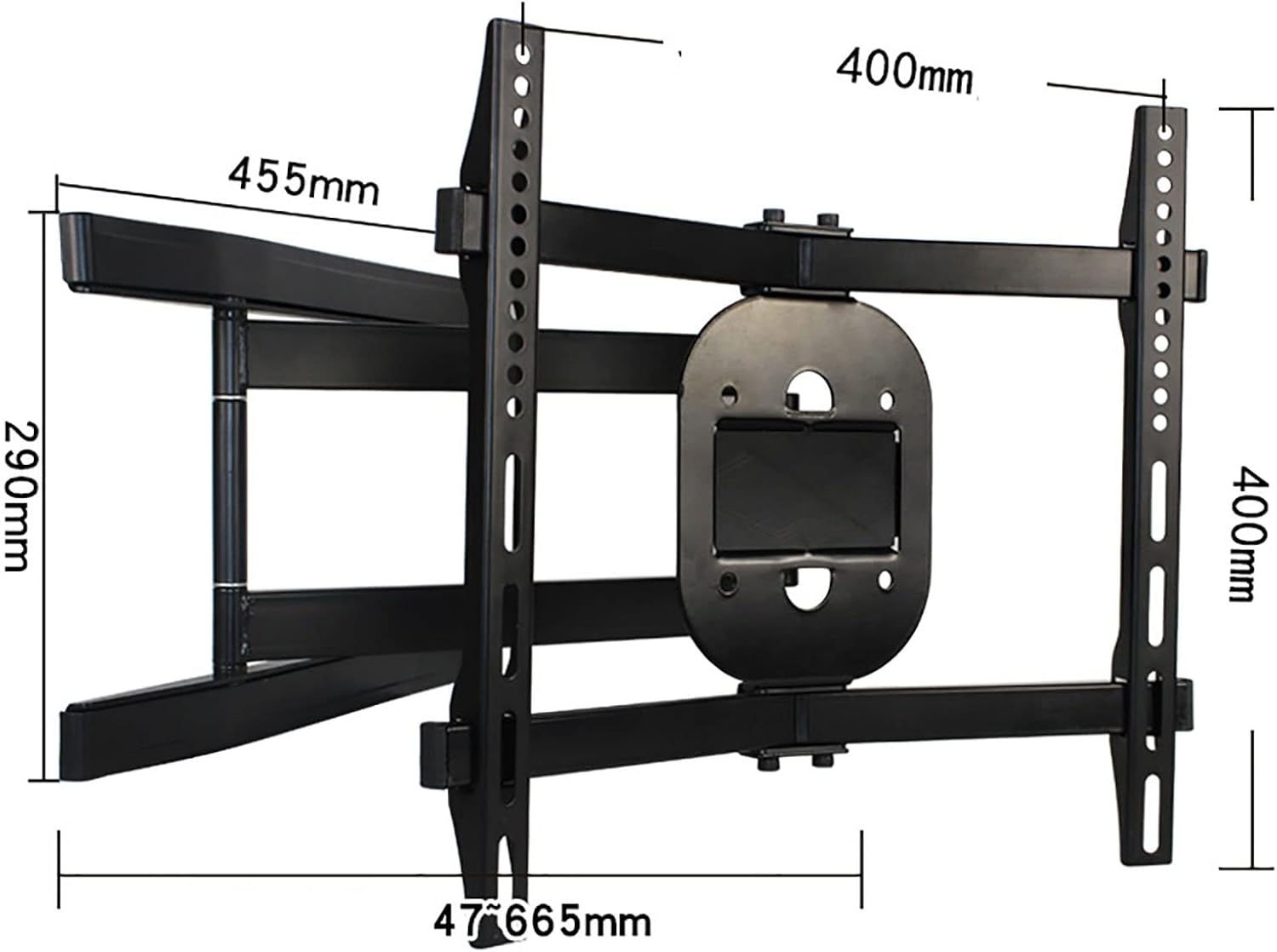 TV Stand,tv Wall Mount TV Mount,Adjustable TV Wall Bracket,Fits Most 32-65 Inch LCD Curved TVs,with Loading 77lbs,Can Tilt,Swivel,Telescopic,Save Space