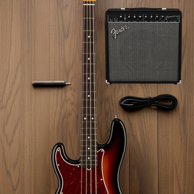 Fender American Professional II Precision Bass, 3-Color Sunburst, Left-Handed, Rosewood Fingerboard