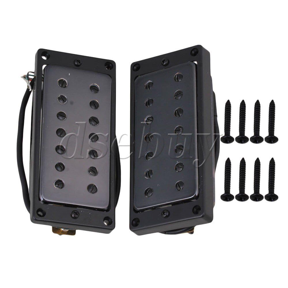 2PCS Black Pickups for 7 String Electric Guitar 52mm 55mm
