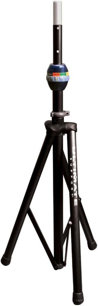 Ultimate Support TS-90B TeleLock Series Lift-Assist Aluminum Speaker Stand w/Integrated Speaker Adapter