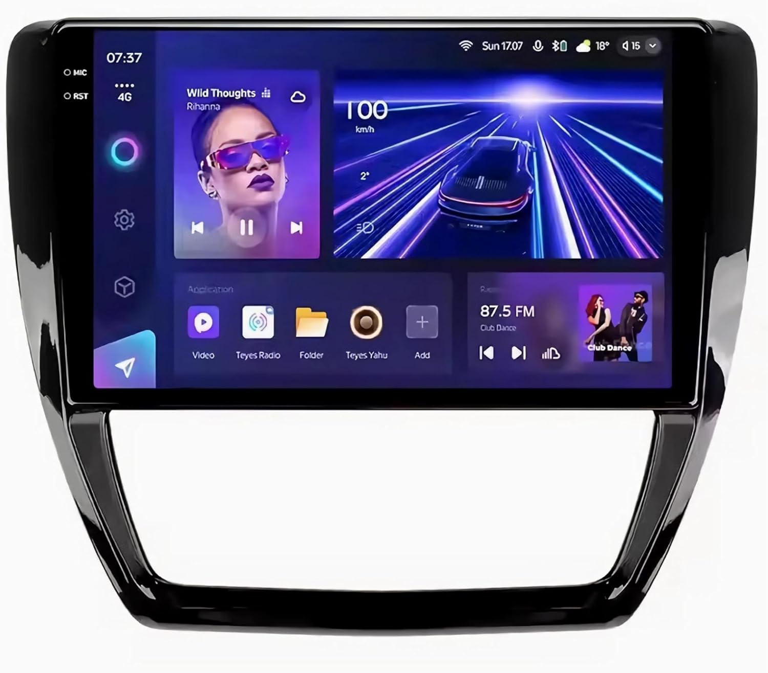 Omnitek Car Stereo CarPlay Head Unit for Volkswagen Jetta 6 Sagitar Bora 2011-2018 Android Auto Touch Screen Sat Navi Bluetooth WiFi MP5 Player