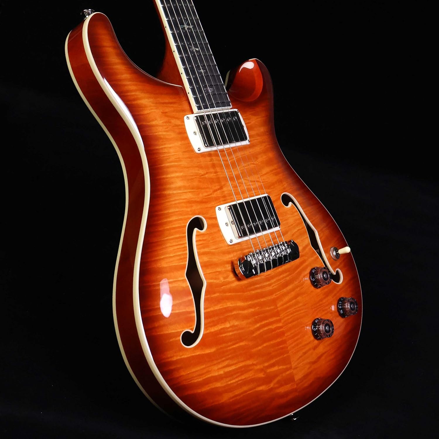 PRS SE Hollowbody II Piezo, Vintage Sunburst with Case