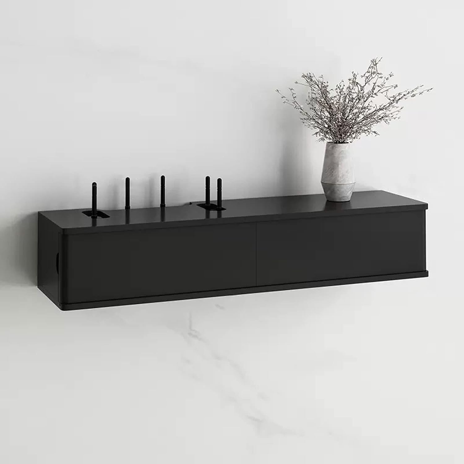 Wall Shelf Floating Shelf Wall Mounted TV Cabinet Set-top Box Router Shelf TV Stand TV Media Console TV Bracket TV Wall Unit Decor Gaming Shelf Home Entertainment Center Wall Mount Corner Shelves
