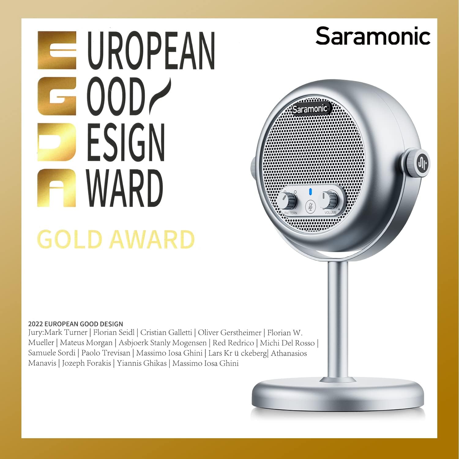 Saramonic XMIC Z4 USB Condenser Microphone with Pop Filter & Thread Adapter for PC, Mac, Gaming, Recording, Streaming, Podcasting, Studio Computer Mic with Noise Cancelling, 2 Pickup Patterns