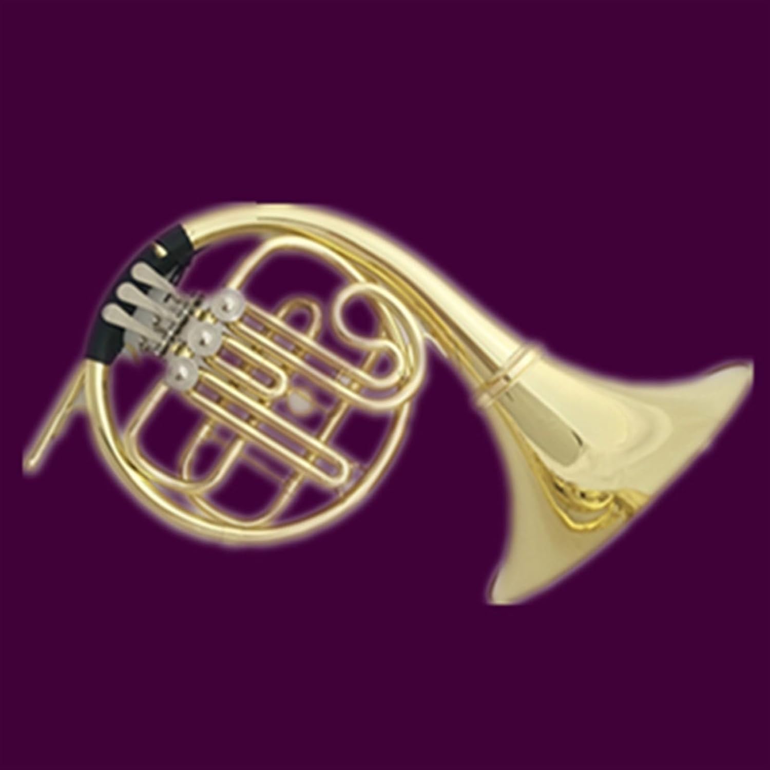 Brass French Horn Three-key Single French Horn Instrument In B Flat Key Easy To Play For Beginner Professional Band Performance
