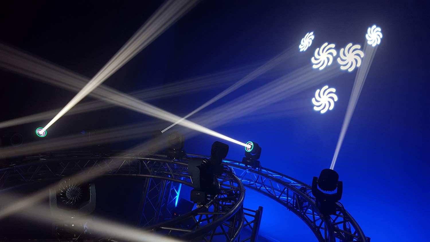 Blizzard Lighting Hypno Spot 30-Watt LED Moving Head Light with Aura Effect (9 Filter Color Wheel + 9 Gobos)