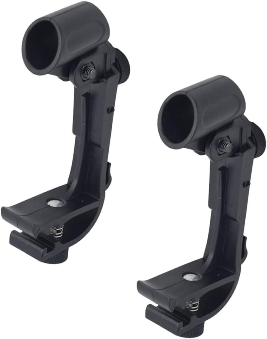 2pcs Kit Movable for Microphone Rim Studio Universal Clips Clamp Supplies Adjustable Shockproof Holder Clamps Holders Snare Musical Clip Accessories Mount Securing Mic Clamping Stands