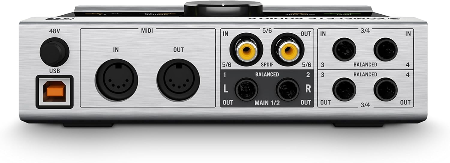 Native Instruments Komplete Audio 6 USB Audio Interface with Recording, DJ, Synth, and Production Software