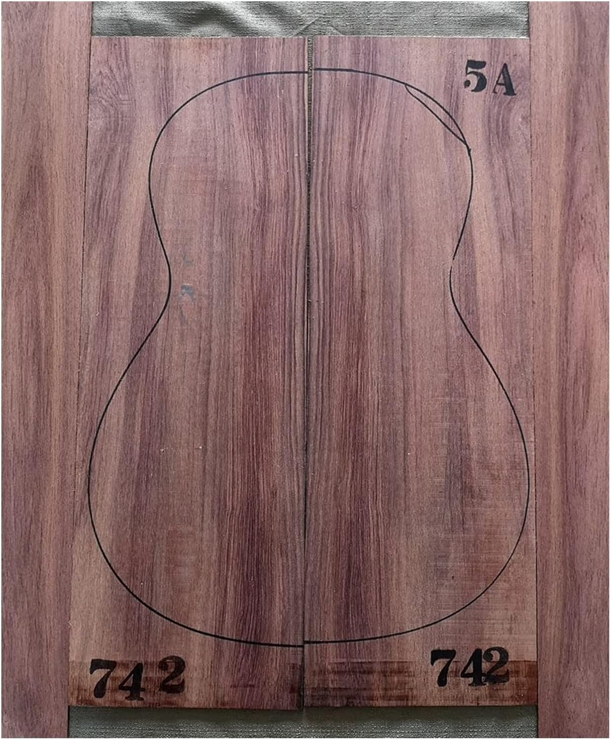 FLFL Rosewood Guitar Full Veneer Material Bottom Side Panel Back Side Unfinished Guitar Kit (Color : 5)