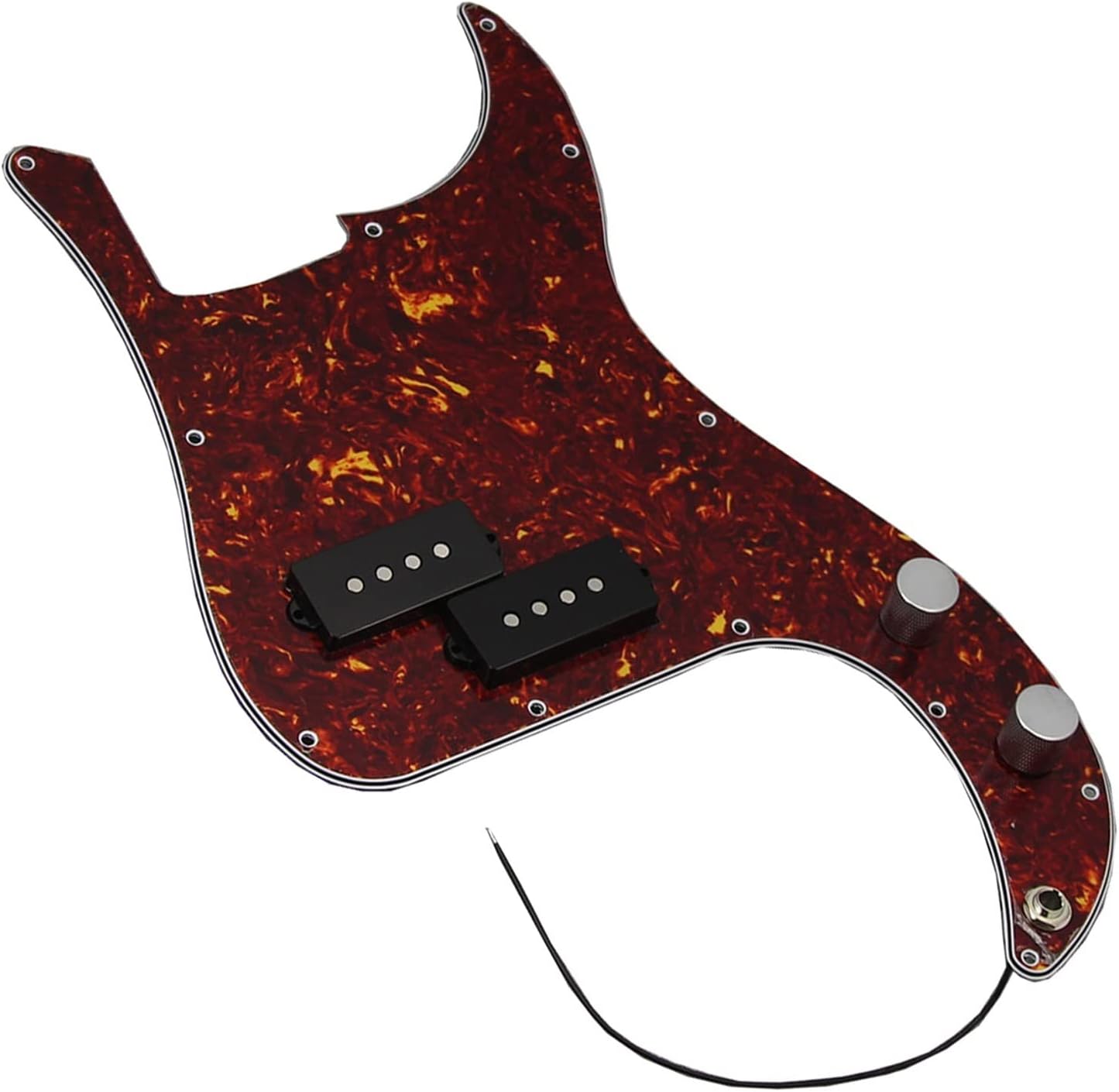 Pickguard with Pickup Prewired Loaded Bass Guitar Pickguard with Alnico 5 Pickup for 4-Strings Bass Guitar (Color : 02)