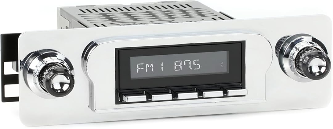 RetroRadio Compatible with 1960-61 Ford Fairlane Features Include Bluetooth, USB, AM/FM HBC-M2-122-25-85F2