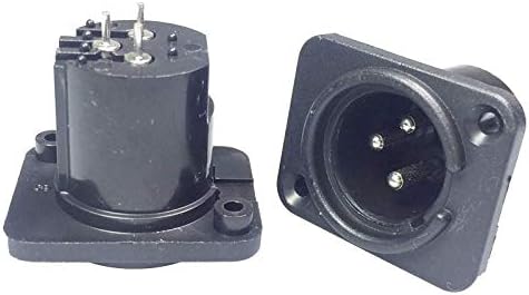 Davitu Electrical Equipments Supplies - 100pcs/lot 3 Pin XLR Male Plug/Female Jack Panel Mount Chassis Plastic 3 Poles XLR Plug Jack Socket Microphone MIC Connector - (Color: 100pcs Female)
