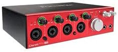 Focusrite AMS-CLARETT-4PRE-USB Clarett 4Pre USB 18-In/8-Out Audio Interface, Red Black