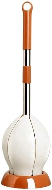 Toilet Bowl Brush and Holder for Bathroom Hideaway Compact Toilet Brush Sturdy Cleaning Toilet Bowl Brush Set with Self-Closing Toilet Stand