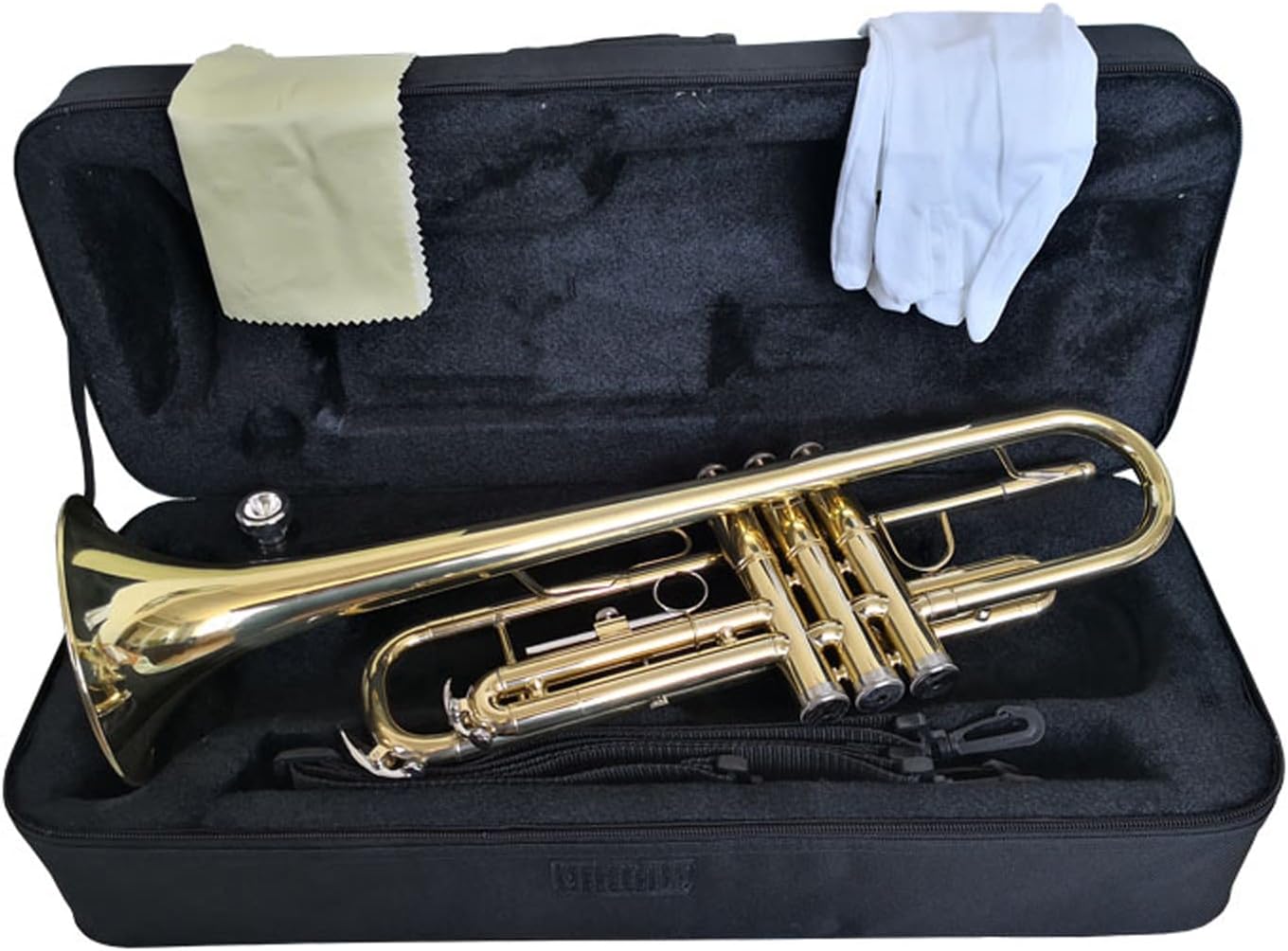 Trumpet Musical Instrument, B Flat Trumpet, Horn, Brass Musical Instrument, Student Beginner, Professional Performance Level, Children's Adult Musical Instrument