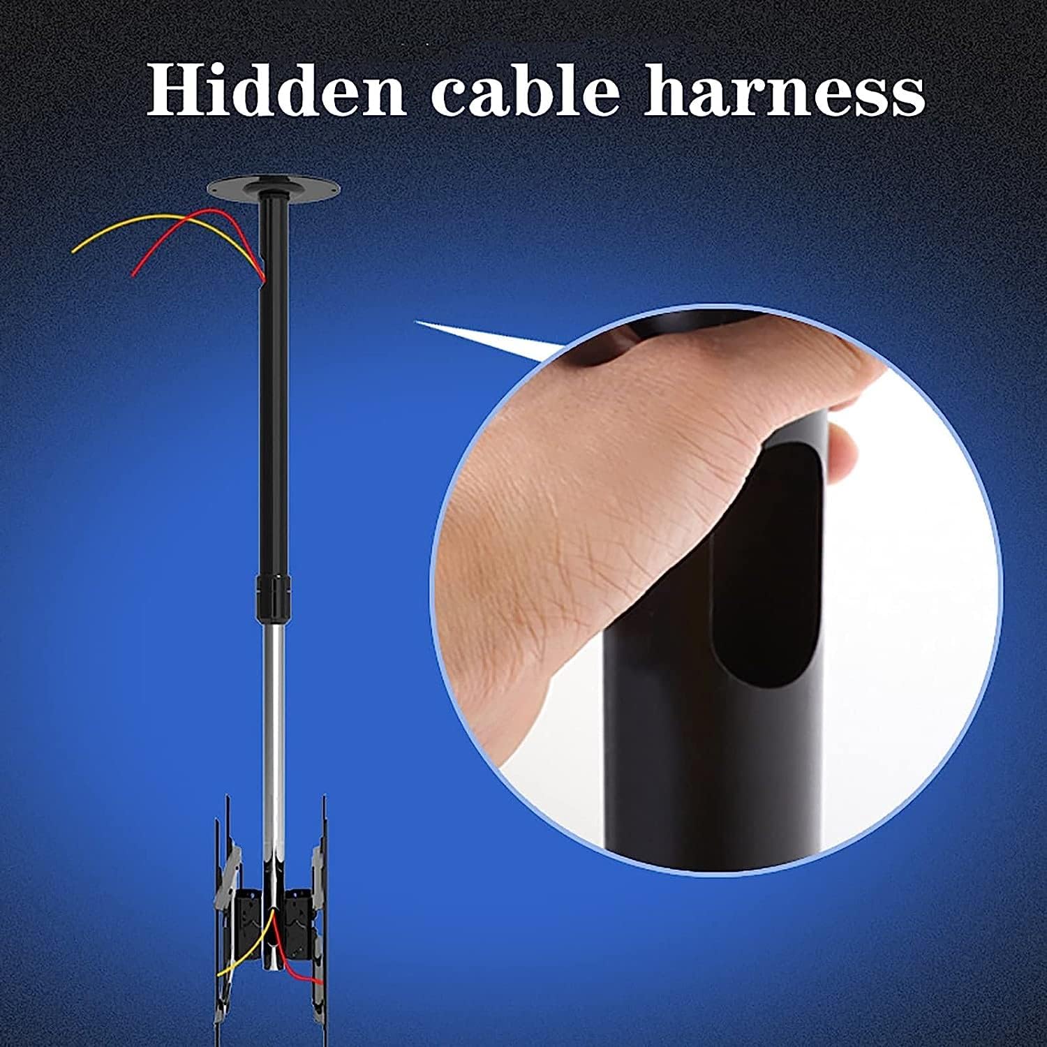 Universal Tv Stand Multifunction Tv Wall Mount Adjustable Wall Ceiling Tv Mount, Swivel and Tilt Ceiling Tv Bracket, for 14-32 Inch Flat Tvs Up to 40Kg, Multipl,