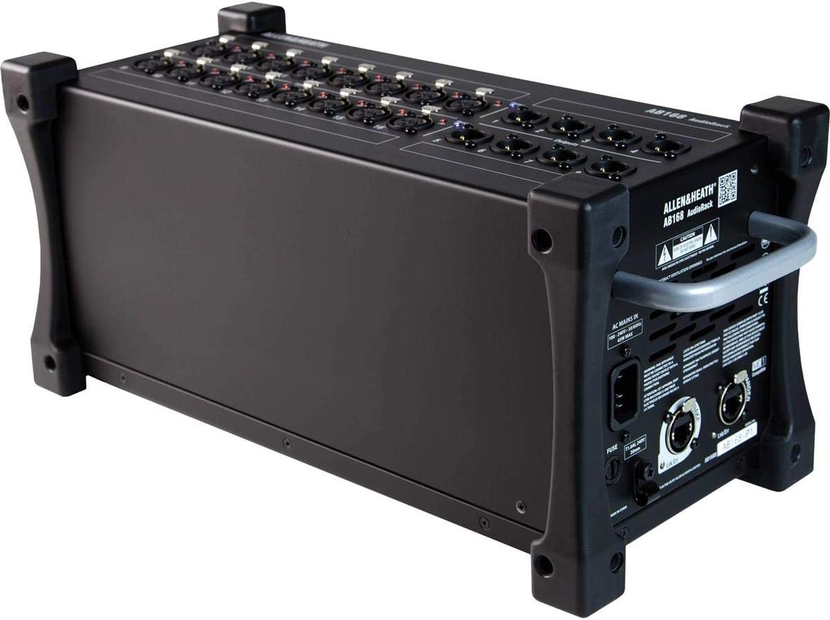 Allen & Heath AB168 Remote Audio Rack/Portable Stage Box for GLD and Qu Series, 16 XLR Input, 8 XLR Output (AH-AB-168)