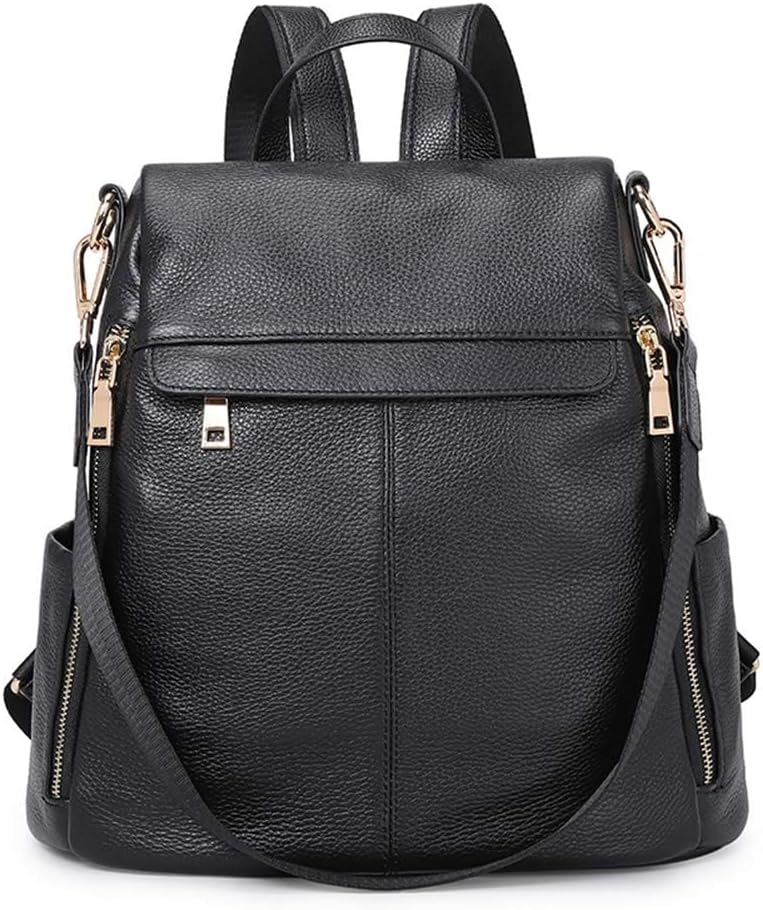 Kattee Women's Anti-Theft Backpack Purse Genuine Leather Shoulder Bag Fashion Ladies Satchel Bags