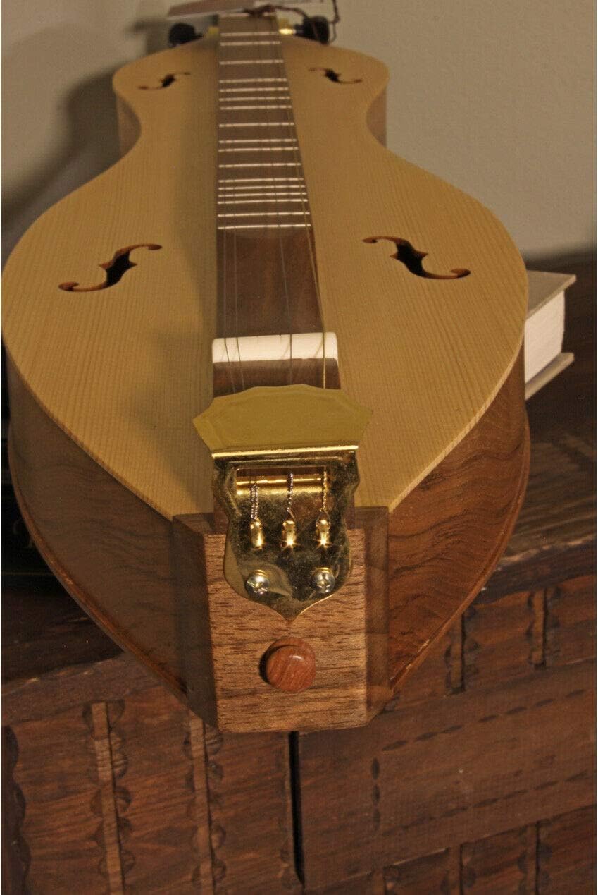 Includes: Roosebeck Emma Mountain Dulcimer 4-String F-Holes - Walnut & Spruce + Mountain Dulcimer Gig Bag Case + Snark Clip-On Chromatic Tuner