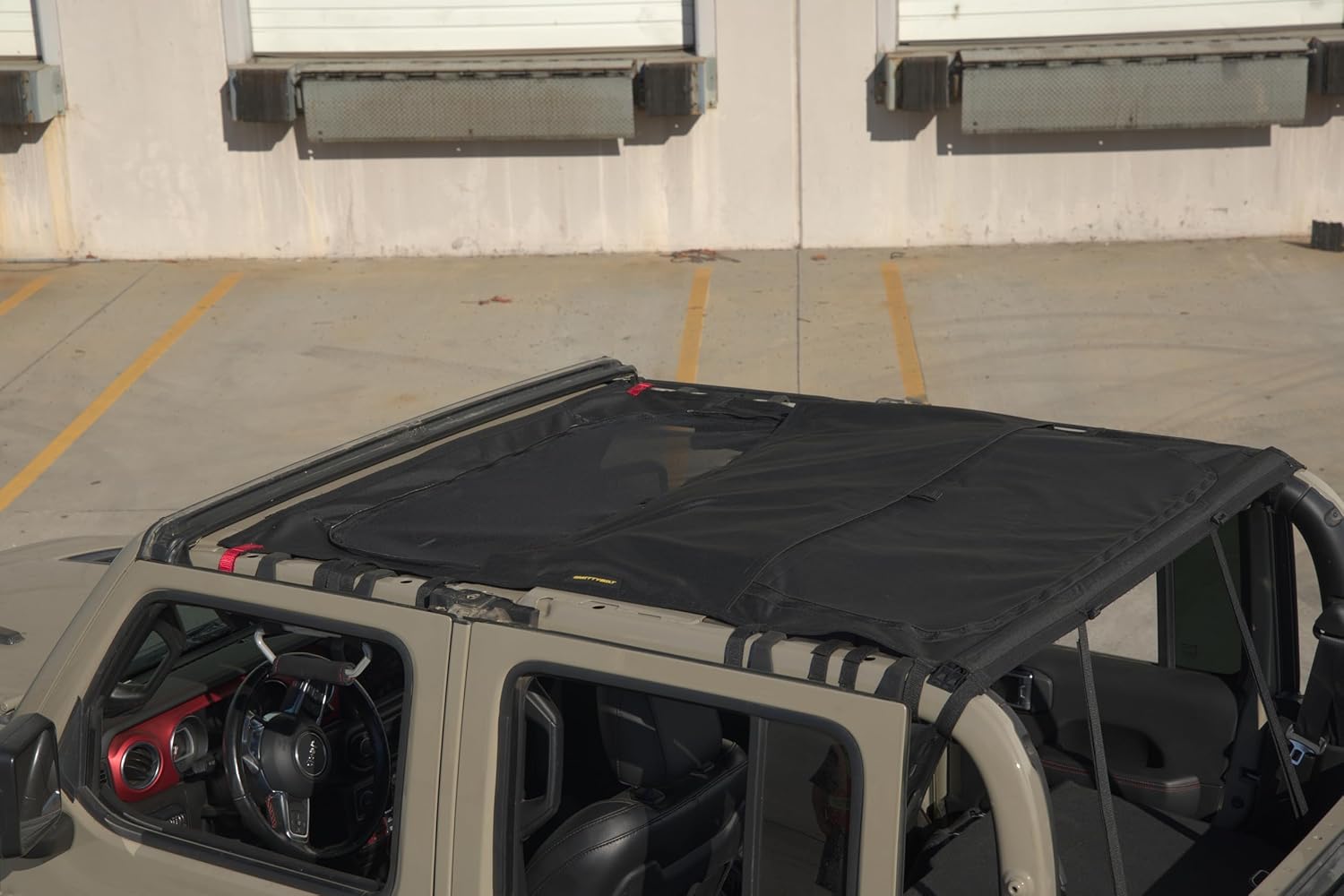 Smittybilt 97502 Extended Shade Top Cover with Skylights, Fits 2020+ Jeep Gladiator JT