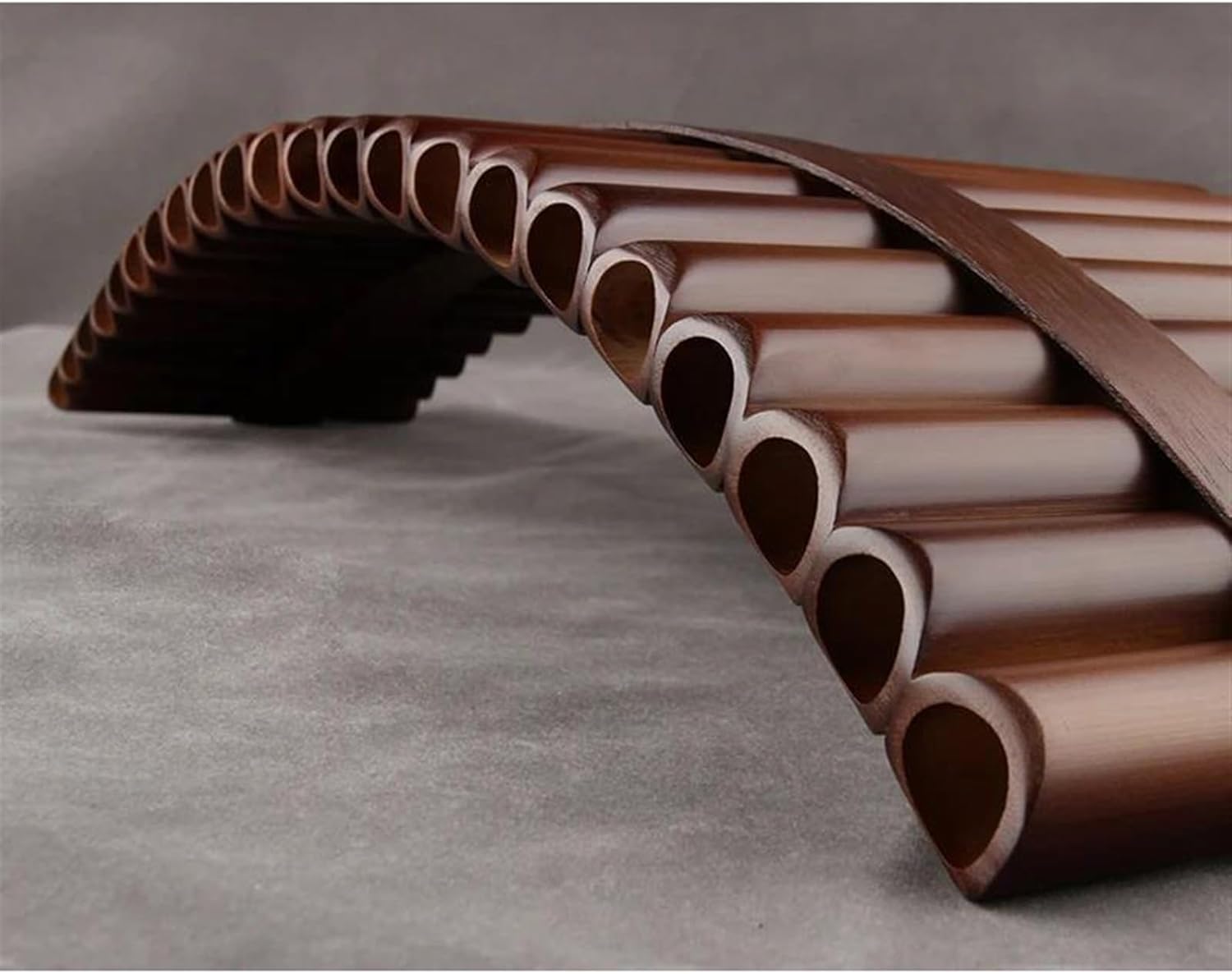 pan flute for beginners Chinese Traditional Musical Instrument 22 Pipes Pan Flute C Key Woodwind Purely Handmade (Color : Left)